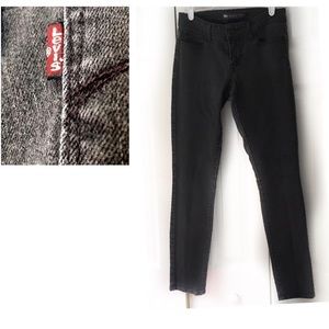 Levi’s Demi Curve Mid-rise Skinny Black/Grey Jeans